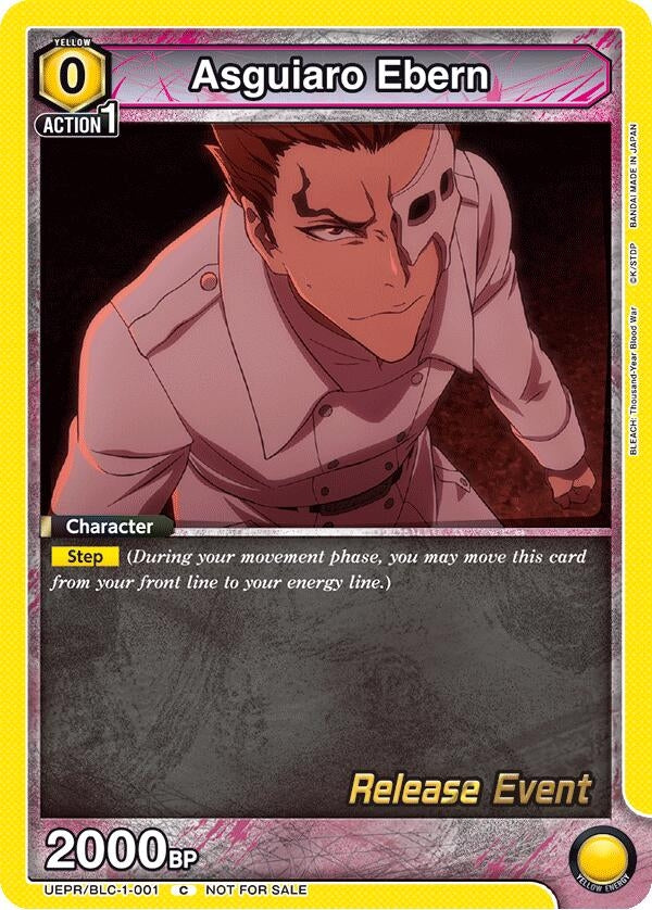 Image for Asguiaro Ebern (UEPR/BLC-1-001) (UE01BT: BLEACH: Thousand-Year Blood War Release Event Cards) (UE01BT_RE) - Union Arena