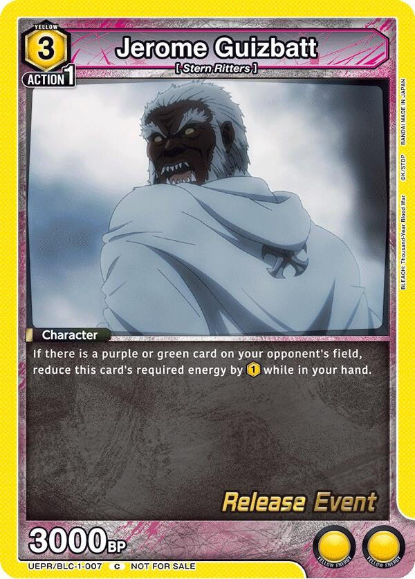 Image for Jerome Guizbatt (UEPR/BLC-1-007) (UE01BT: BLEACH: Thousand-Year Blood War Release Event Cards) (UE01BT_RE) - Union Arena