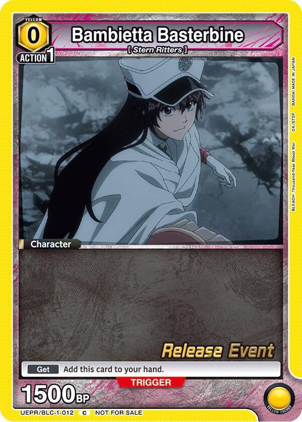 Image for Bambietta Basterbine (012) (UEPR/BLC-1-012) (UE01BT: BLEACH: Thousand-Year Blood War Release Event Cards) (UE01BT_RE) - Union Arena