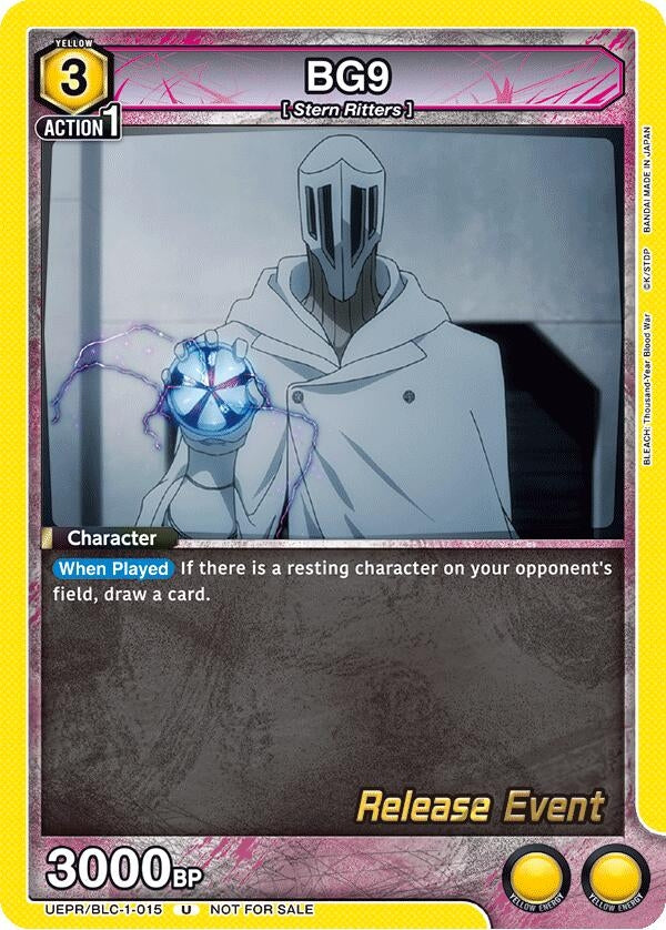Image for BG9 (UEPR/BLC-1-015) (UE01BT: BLEACH: Thousand-Year Blood War Release Event Cards) (UE01BT_RE) - Union Arena