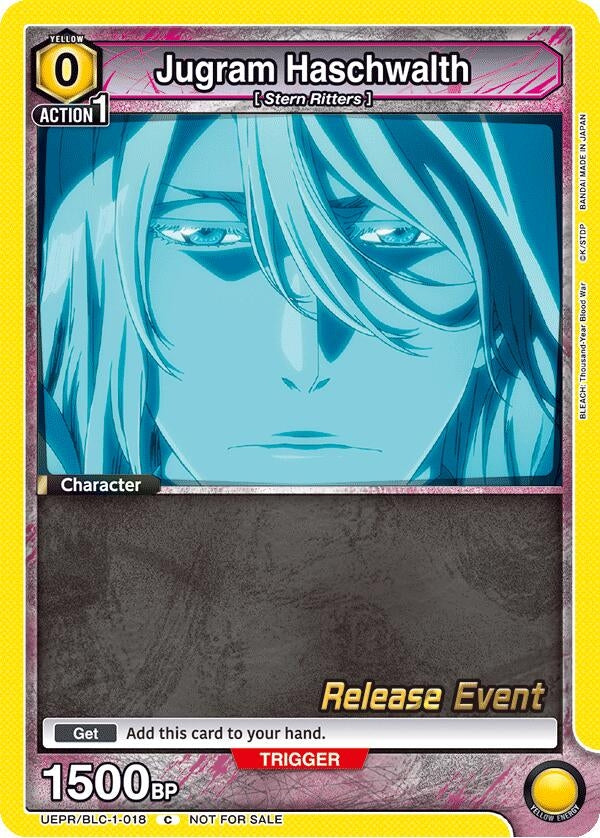 Image for Jugram Haschwalth (018) (UEPR/BLC-1-018) (UE01BT: BLEACH: Thousand-Year Blood War Release Event Cards) (UE01BT_RE) - Union Arena