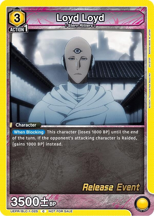 Image for Loyd Loyd (UEPR/BLC-1-025) (UE01BT: BLEACH: Thousand-Year Blood War Release Event Cards) (UE01BT_RE) - Union Arena