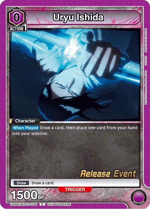 Image for Uryu Ishida (UEPR/BLC-1-034) (UE01BT: BLEACH: Thousand-Year Blood War Release Event Cards) (UE01BT_RE) - Union Arena
