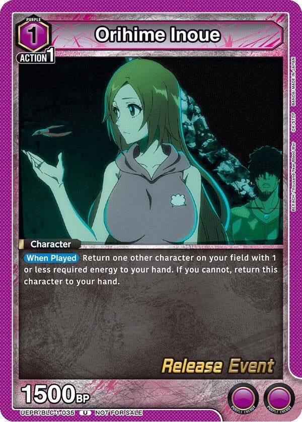 Image for Orihime Inoue (UEPR/BLC-1-035) (UE01BT: BLEACH: Thousand-Year Blood War Release Event Cards) (UE01BT_RE) - Union Arena