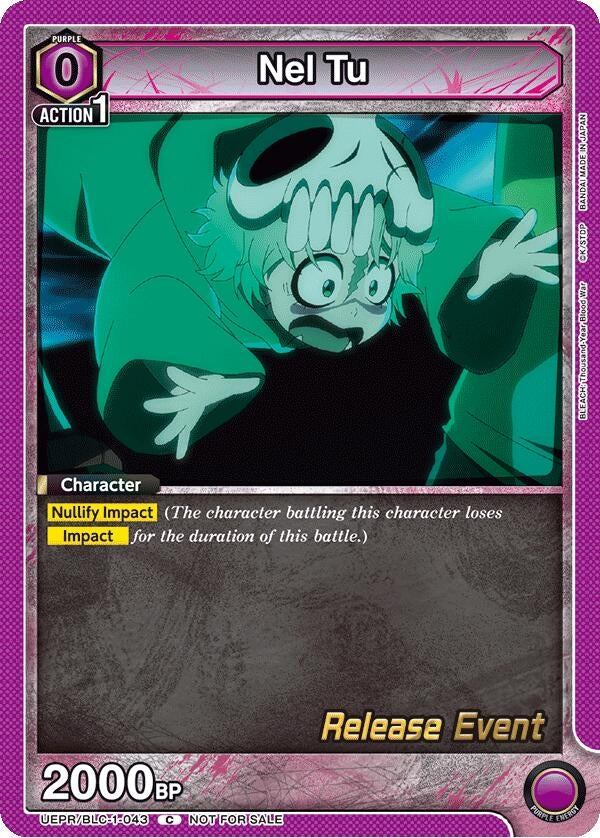 Image for Nel Tu (UEPR/BLC-1-043) (UE01BT: BLEACH: Thousand-Year Blood War Release Event Cards) (UE01BT_RE) - Union Arena