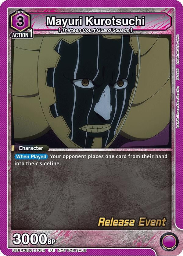Image for Mayuri Kurotsuchi (UEPR/BLC-1-054) (UE01BT: BLEACH: Thousand-Year Blood War Release Event Cards) (UE01BT_RE) - Union Arena