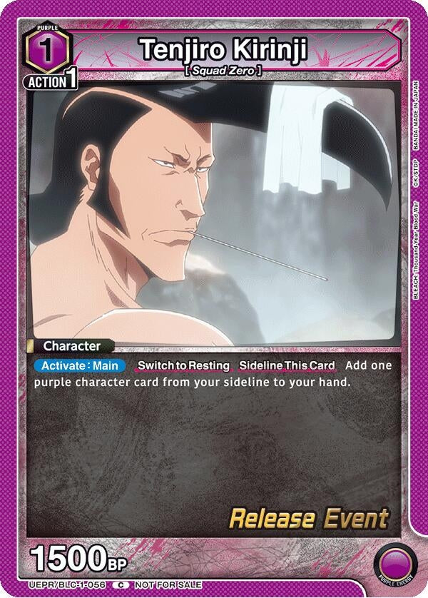 Image for Tenjiro Kirinji (UEPR/BLC-1-056) (UE01BT: BLEACH: Thousand-Year Blood War Release Event Cards) (UE01BT_RE) - Union Arena