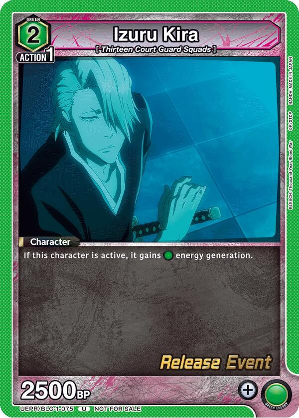 Image for Izuru Kira (UEPR/BLC-1-075) (UE01BT: BLEACH: Thousand-Year Blood War Release Event Cards) (UE01BT_RE) - Union Arena