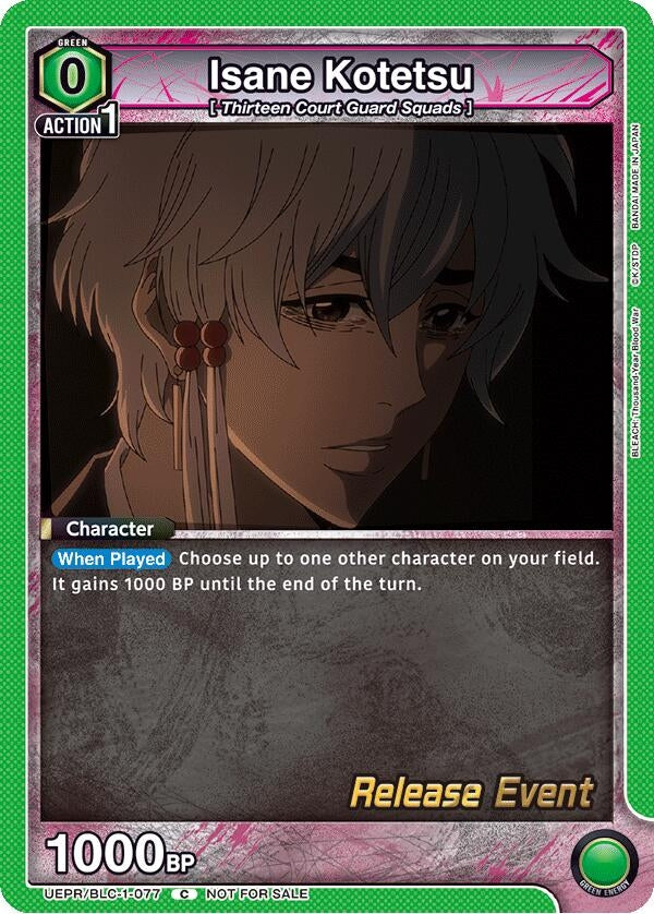 Image for Isane Kotetsu (UEPR/BLC-1-077) (UE01BT: BLEACH: Thousand-Year Blood War Release Event Cards) (UE01BT_RE) - Union Arena