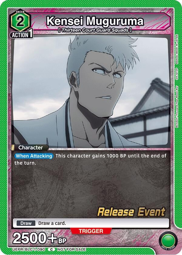 Image for Kensei Muguruma (UEPR/BLC-1-090) (UE01BT: BLEACH: Thousand-Year Blood War Release Event Cards) (UE01BT_RE) - Union Arena