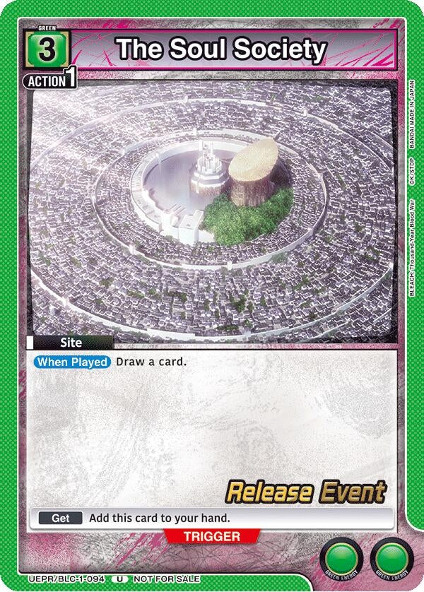 Image for The Soul Society (UEPR/BLC-1-094) (UE01BT: BLEACH: Thousand-Year Blood War Release Event Cards) (UE01BT_RE) - Union Arena