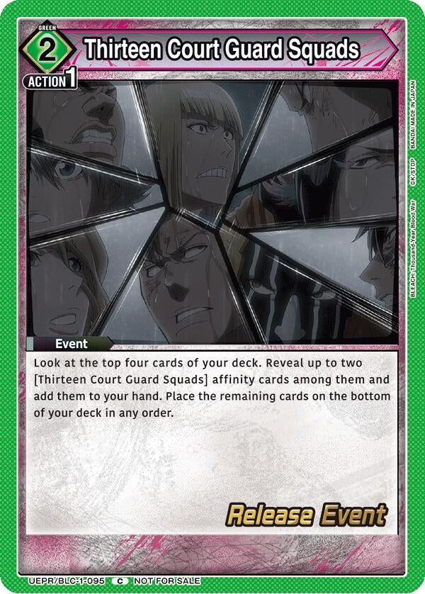 Image for Thirteen Court Guard Squads (UEPR/BLC-1-095) (UE01BT: BLEACH: Thousand-Year Blood War Release Event Cards) (UE01BT_RE) - Union Arena