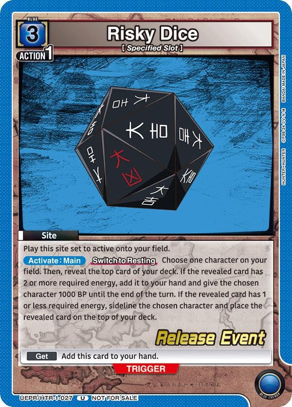 Image for Risky Dice (027) (UEPR/HTR-1-027) (UE02BT: HUNTER X HUNTER Release Event Cards) (UE02BT_RE) - Union Arena