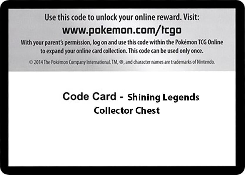 Image for Code Card - Shining Legends Collector Chest (Shining Legends) (SHL) - Pokemon