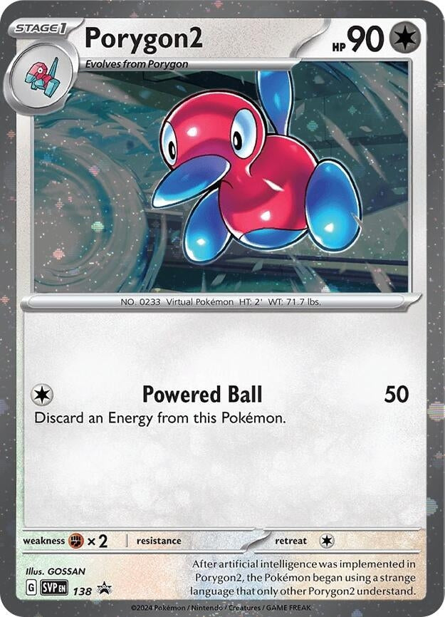 Image for Porygon2 - 138 (Cosmos Holo) (138) (SV: Scarlet & Violet Promo Cards) (SVP) - Pokemon
