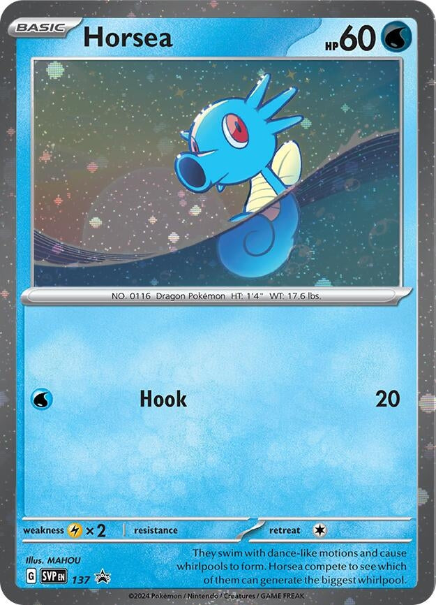 Image for Horsea - 137 (Cosmo Holo) (137) (SV: Scarlet & Violet Promo Cards) (SVP) - Pokemon