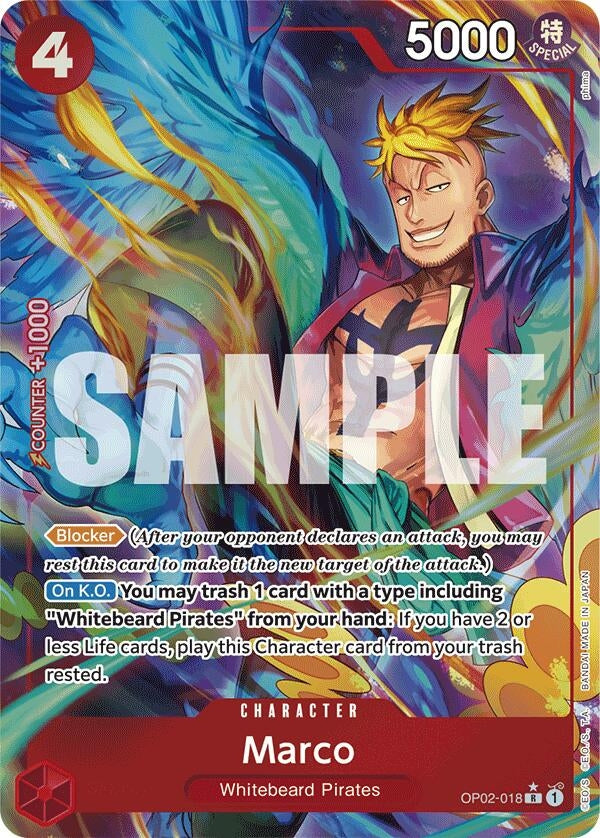 Image for Marco (Alternate Art) (OP02-018) (Premium Booster -The Best-) (PRB-01) - One Piece Card Game