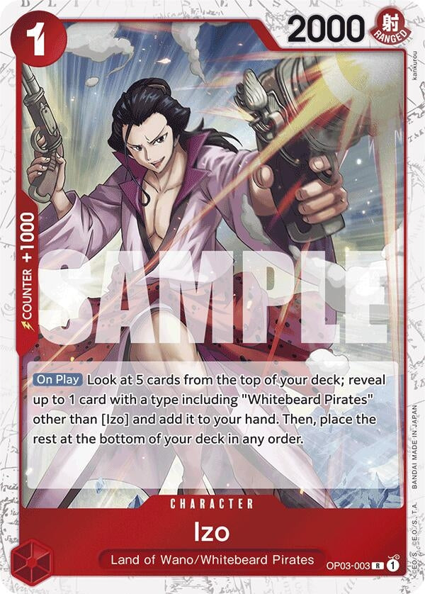 Image for Izo (OP03-003) (Jolly Roger Foil) (OP03-003) (Premium Booster -The Best-) (PRB-01) - One Piece Card Game
