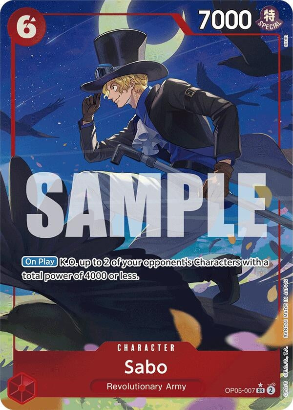 Image for Sabo (OP05-007) (Alternate Art) (OP05-007) (Premium Booster -The Best-) (PRB-01) - One Piece Card Game
