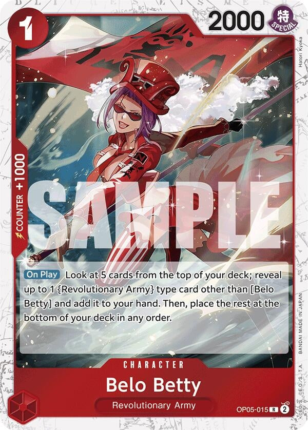 Image for Belo Betty (Jolly Roger Foil) (OP05-015) (Premium Booster -The Best-) (PRB-01) - One Piece Card Game