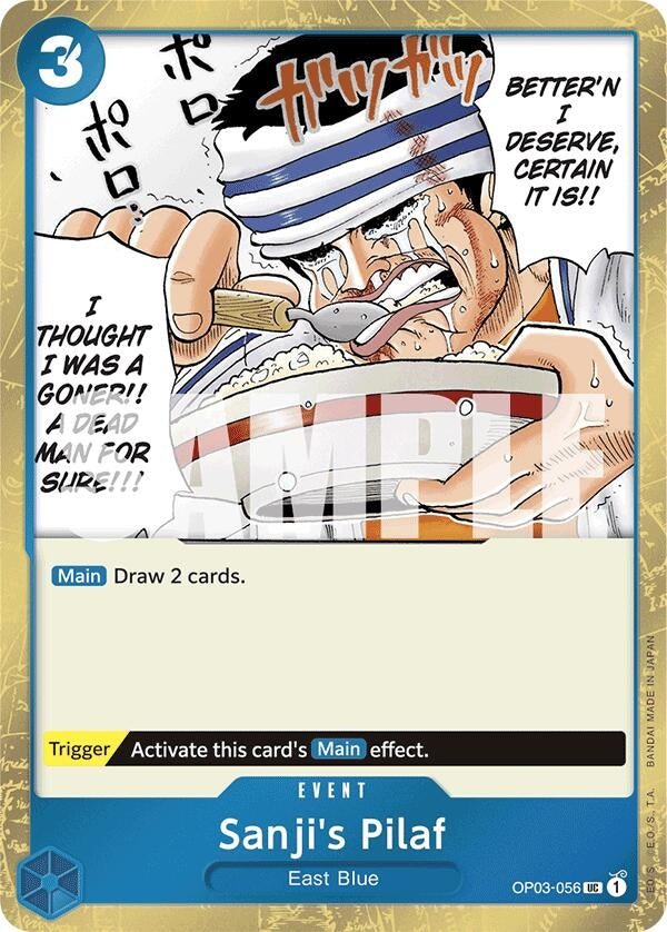 Image for Sanji's Pilaf (Jolly Roger Foil) (OP03-056) (Premium Booster -The Best-) (PRB-01) - One Piece Card Game