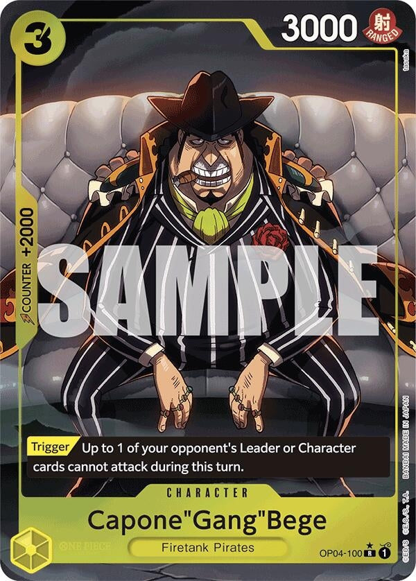 Image for Capone"Gang"Bege (OP04-100) (Alternate Art) (OP04-100) (Premium Booster -The Best-) (PRB-01) - One Piece Card Game