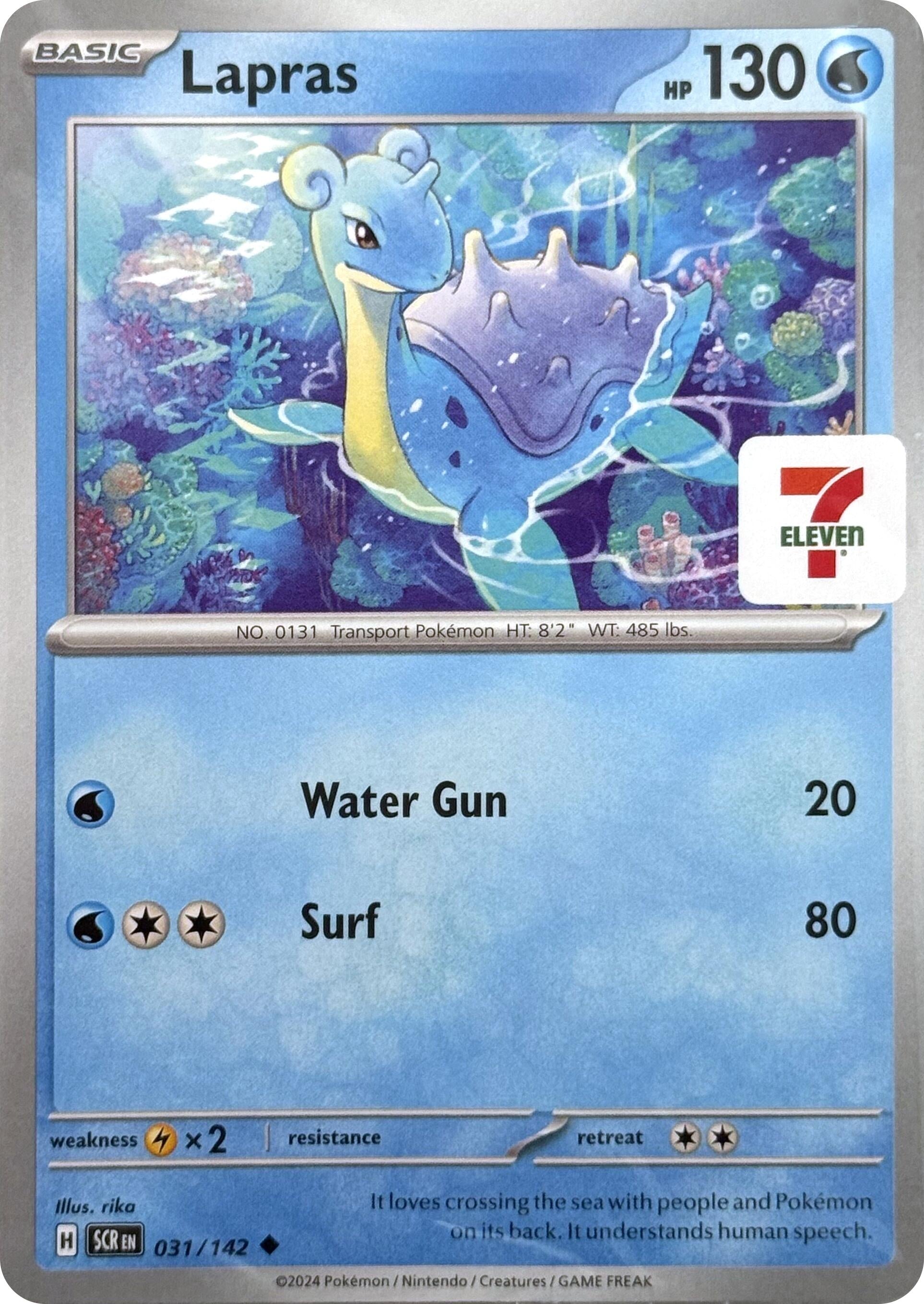 Image for Lapras (7-Eleven Promo) (031/142) (Miscellaneous Cards & Products) (MCAP) - Pokemon