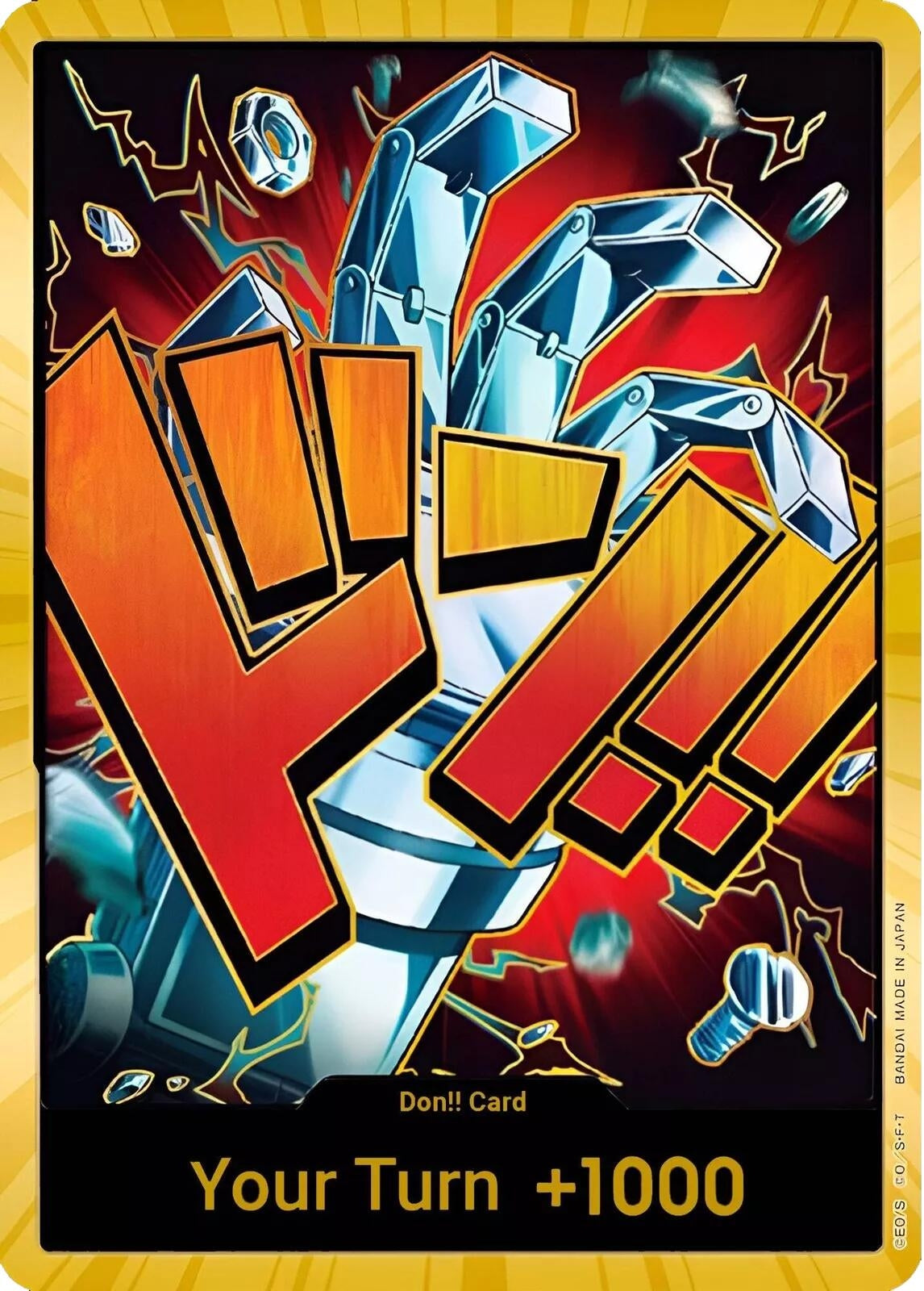 Image for DON!! Card (Eustass "Captain" Kid) (Gold) (Premium Booster -The Best-) (PRB-01) - One Piece Card Game