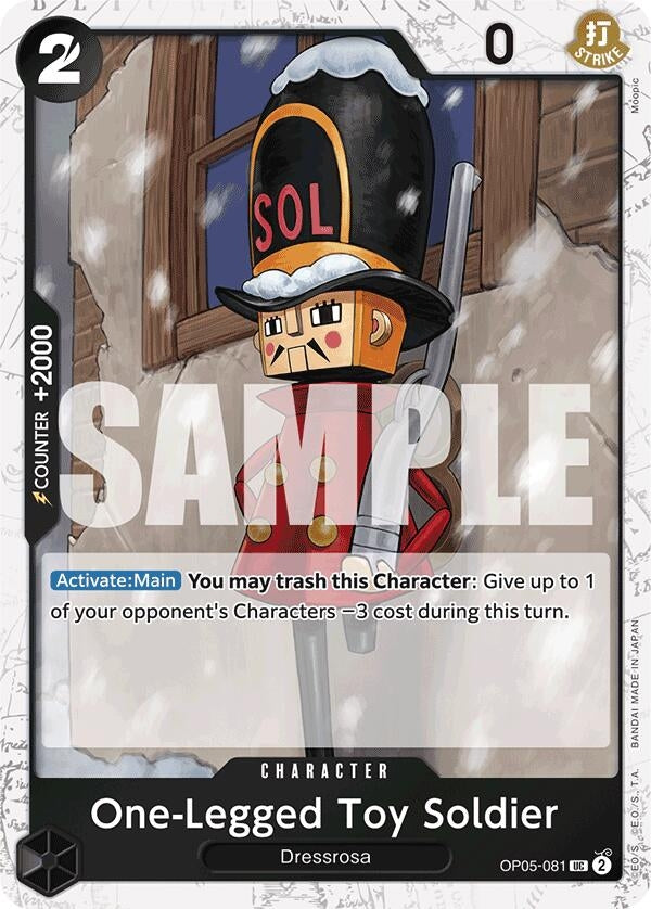Image for One-Legged Toy Soldier (Jolly Roger Foil) (OP05-081) (Premium Booster -The Best-) (PRB-01) - One Piece Card Game