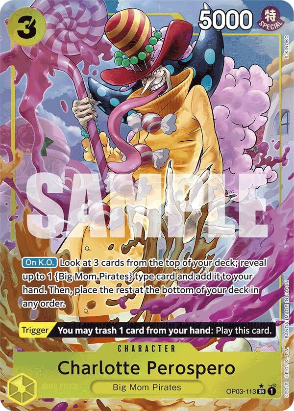 Image for Charlotte Perospero (Alternate Art) (OP03-113) (Premium Booster -The Best-) (PRB-01) - One Piece Card Game