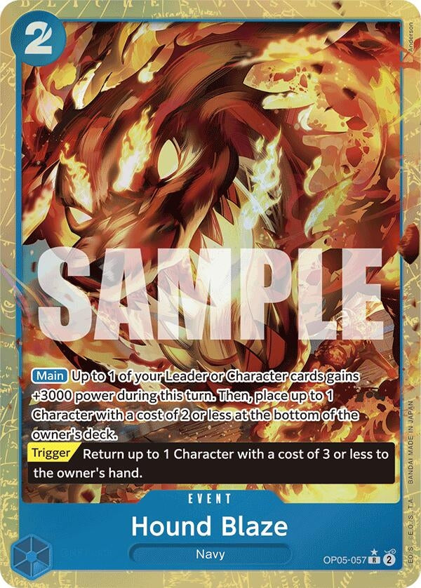 Image for Hound Blaze (Alternate Art) (OP05-057) (Premium Booster -The Best-) (PRB-01) - One Piece Card Game