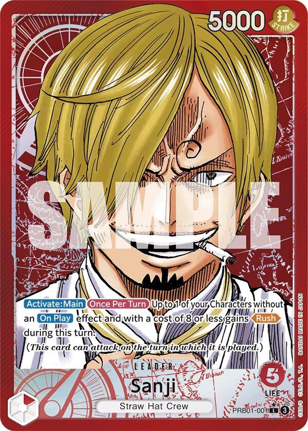 Image for Sanji (PRB01-001) (Alternate Art) (PRB01-001) (Premium Booster -The Best-) (PRB-01) - One Piece Card Game