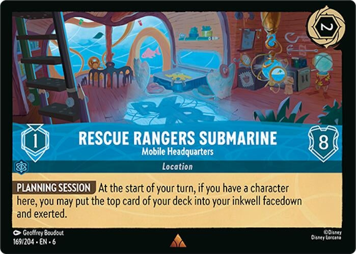 Image for Rescue Rangers Submarine - Mobile Headquarters (169/204) (Azurite Sea) (6) - Disney Lorcana