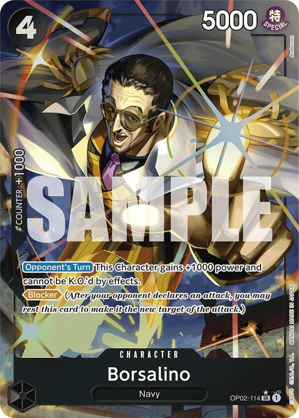 Image for Borsalino (Alternate Art) (OP02-114) (Premium Booster -The Best-) (PRB-01) - One Piece Card Game