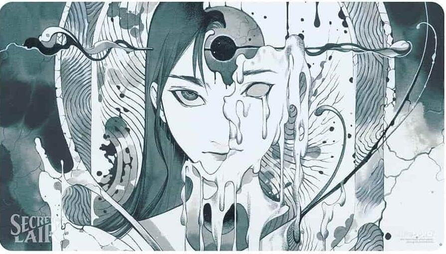 Image for Secret Lair 2024: Peach Momoko - Deep Thoughts Deep Feelings: Aetherize Playmat for Magic: The Gathering - Playmats