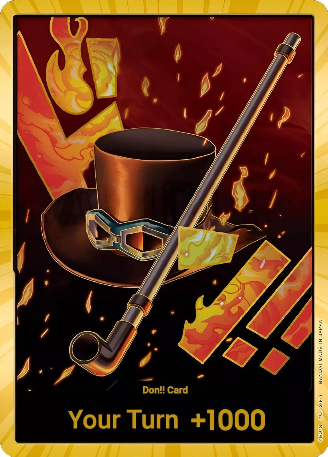 Image for DON!! Card (Sabo) (Gold) (Premium Booster -The Best-) (PRB-01) - One Piece Card Game