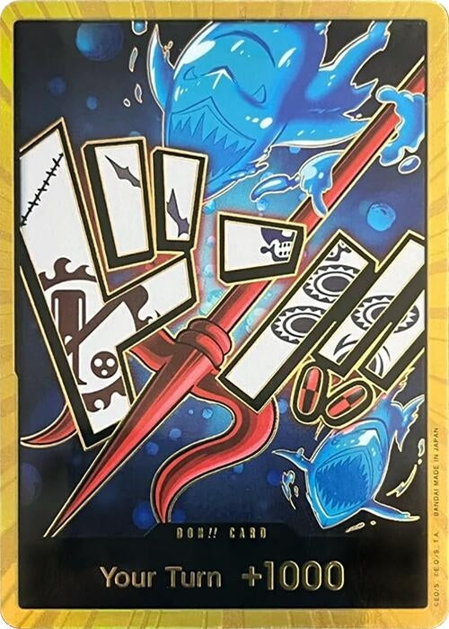 Image for DON!! Card (Hody Jones) (Gold) (Premium Booster -The Best-) (PRB-01) - One Piece Card Game