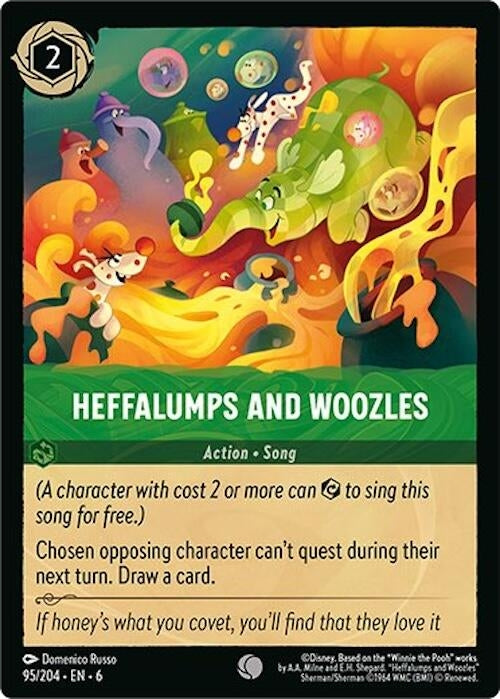Image for Heffalumps and Woozles (95/204) (Azurite Sea) (6) - Disney Lorcana