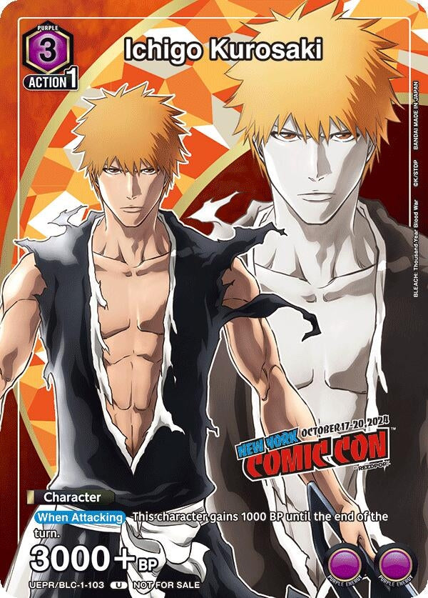 Image for Ichigo Kurosaki (New York Comic Con 2024) (UEPR/BLC-1-103) (Union Arena Promotion Cards) (UEPR) - Union Arena