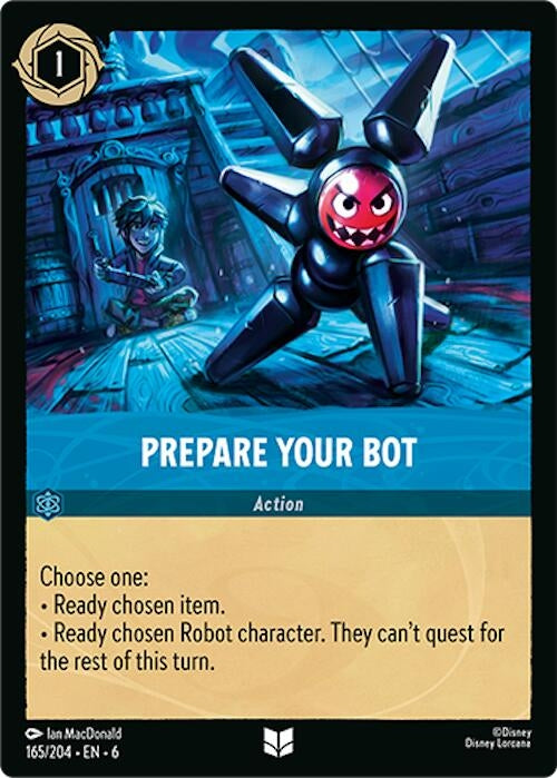 Image for Prepare Your Bot (165/204) (Azurite Sea) (6) - Disney Lorcana