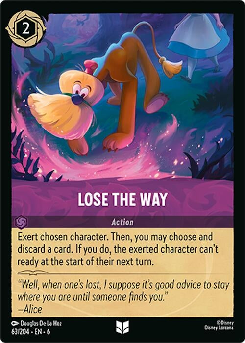 Image for Lose the Way (63/204) (Azurite Sea) (6) - Disney Lorcana