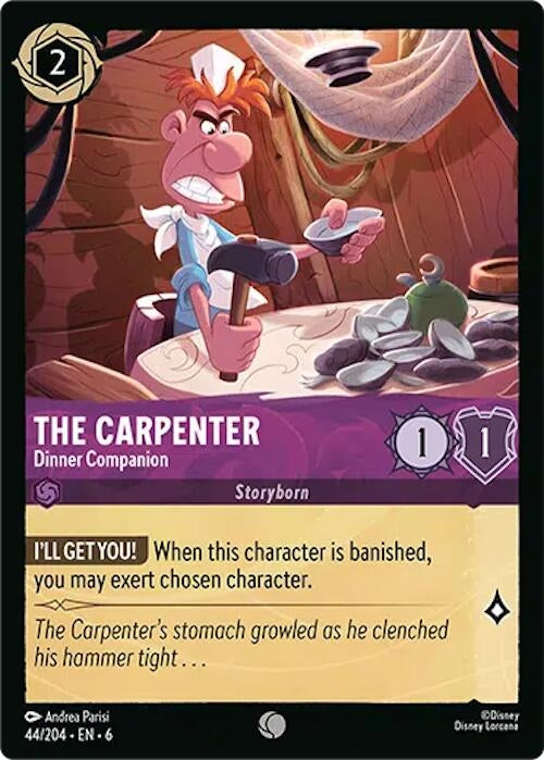 Image for The Carpenter - Dinner Companion (44/204) (Azurite Sea) (6) - Disney Lorcana