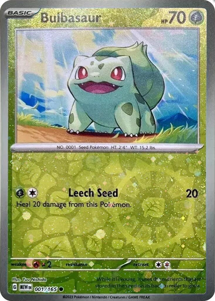 Image for Bulbasaur - 001/165 (Reverse Cosmos Holo) (Costco Exclusive) (001/165) (Miscellaneous Cards & Products) (MCAP) - Pokemon