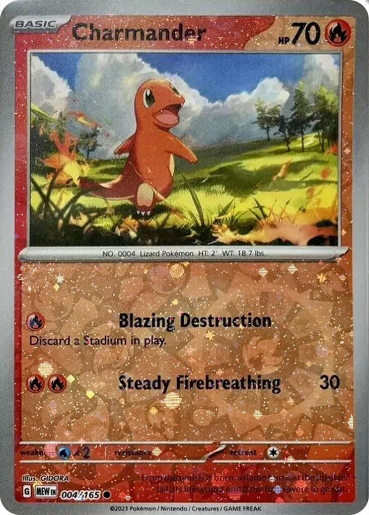Image for Charmander - 004/165 (Reverse Cosmos Holo) (Costco Exclusive) (004/165) (Miscellaneous Cards & Products) (MCAP) - Pokemon