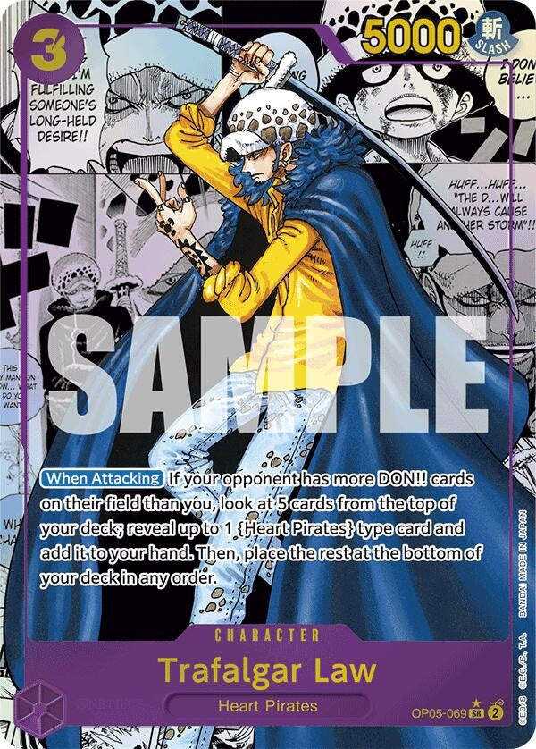 Image for Trafalgar Law (OP05-069) (Manga) (OP05-069) (Premium Booster -The Best-) (PRB-01) - One Piece Card Game