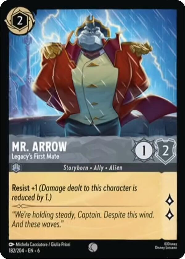 Image for Mr. Arrow - Legacy's First Mate (182/204) (Azurite Sea) (6) - Disney Lorcana