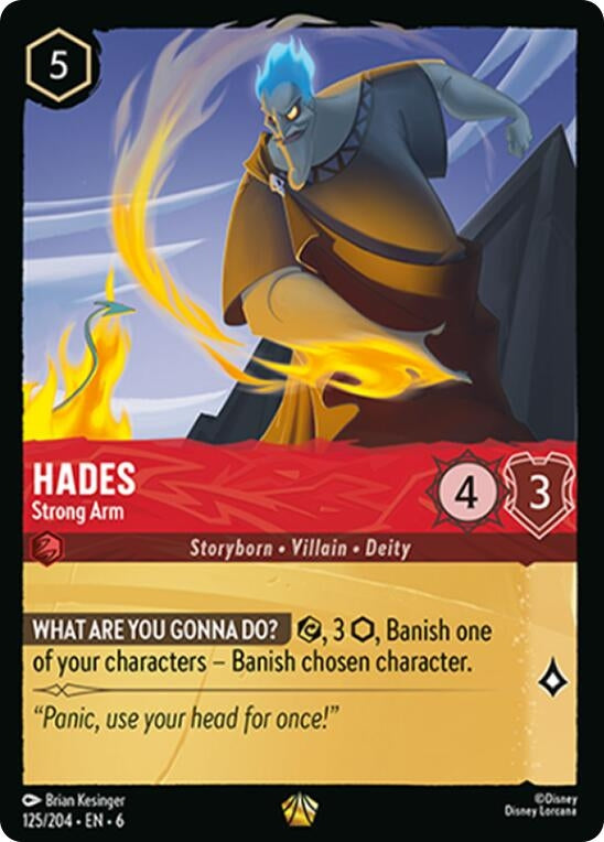 Image for Hades - Strong Arm (125/204) (Azurite Sea) (6) - Disney Lorcana