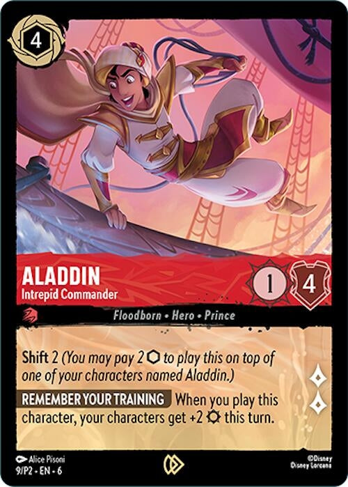 Image for Aladdin - Intrepid Commander (9) (Disney Lorcana Promo Cards) (DLPC) - Disney Lorcana