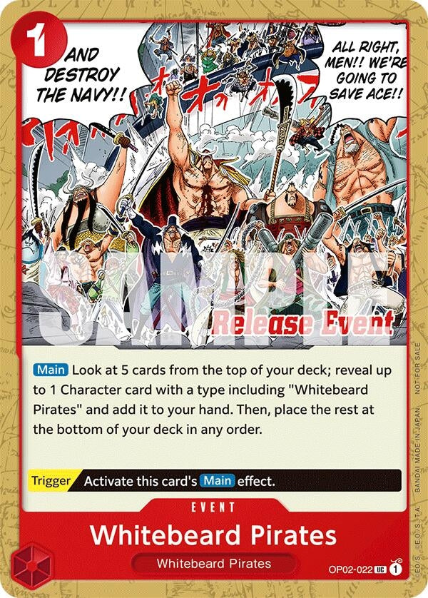 Image for Whitebeard Pirates (ST15 - ST20 Release Event Pack) (OP02-022) (One Piece Promotion Cards) (OP-PR) - One Piece Card Game