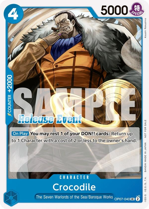 Image for Crocodile (ST15 - ST20 Release Event Pack) (OP07-040) (One Piece Promotion Cards) (OP-PR) - One Piece Card Game